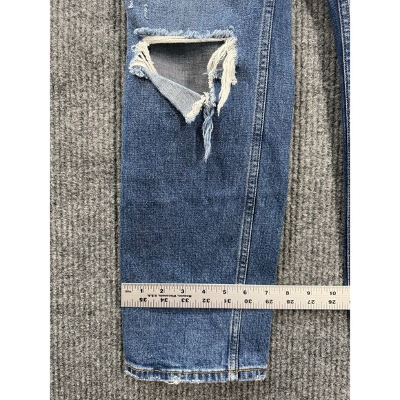 Abercrombie & Fitch Jeans Womens 27/4 The Ankle Straight Ultra High Rise Destroy - Picture 9 of 10